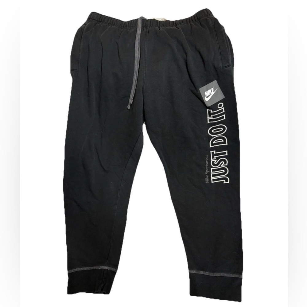 Nike Sportswear JDI Black Fleece Sweatpants Men's L Black Joggers DD6210-010